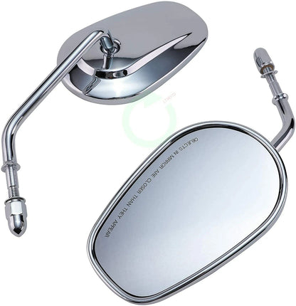 Chrome Motorcycle Rear View Side Mirrors for Harley Davidson