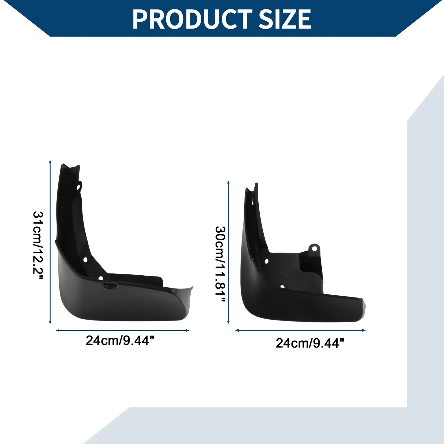 Mud Flaps Splash Guards 1 Set for Mercedes Benz S Class (2021-2022)