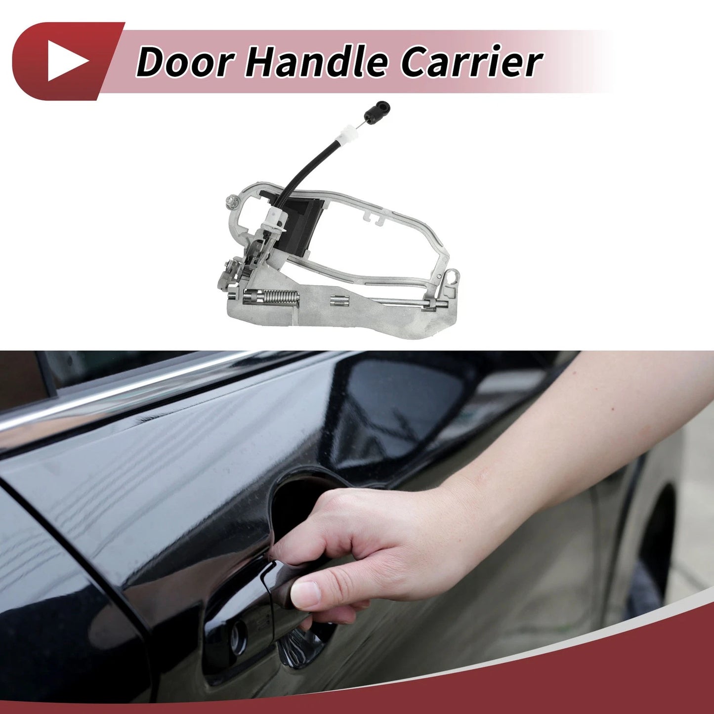 Front Right Door Handle Carrier for BMW X5 (2000-2006) Silver Tone