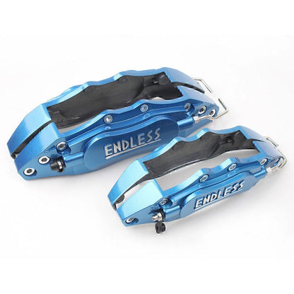 4 Pcs 3D Metal Brake Caliper Covers for Universal Car Front & Rear Blue