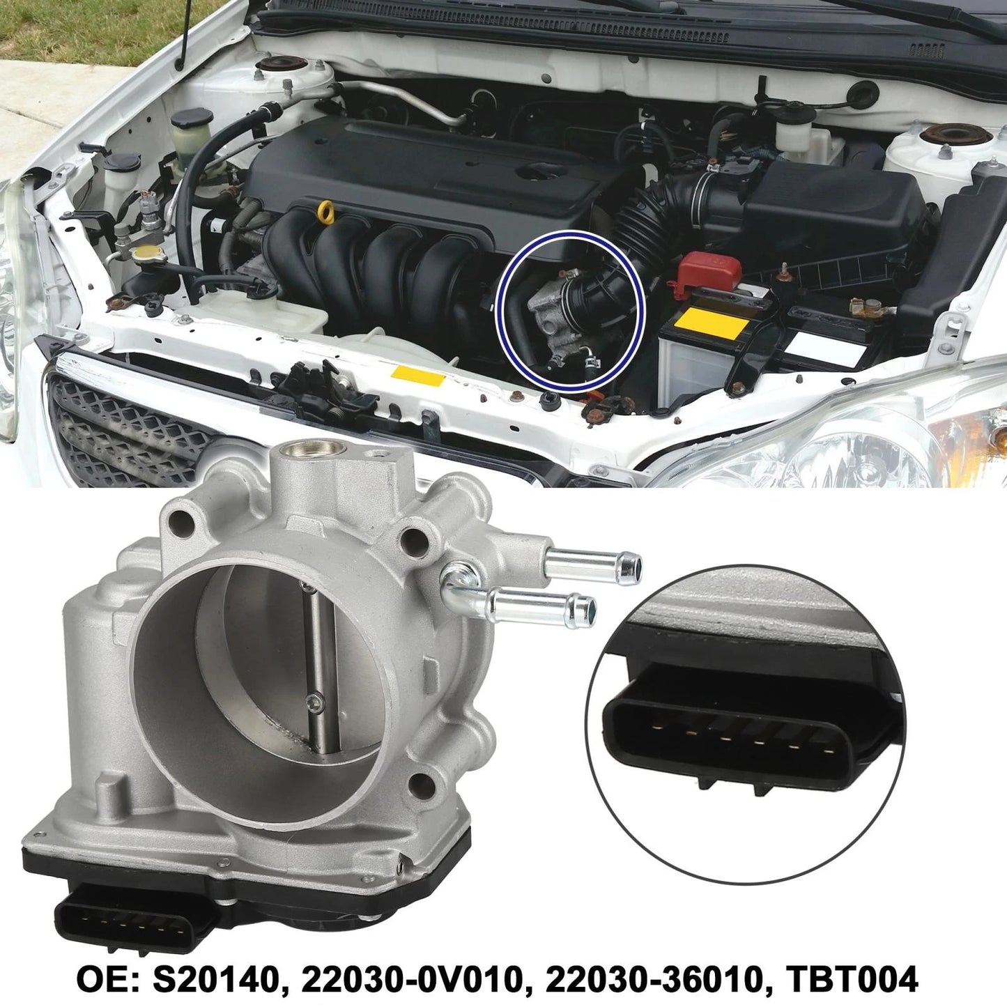 Electronic Throttle Body Assembly for Toyota RAV4 Camry Venza Sienna