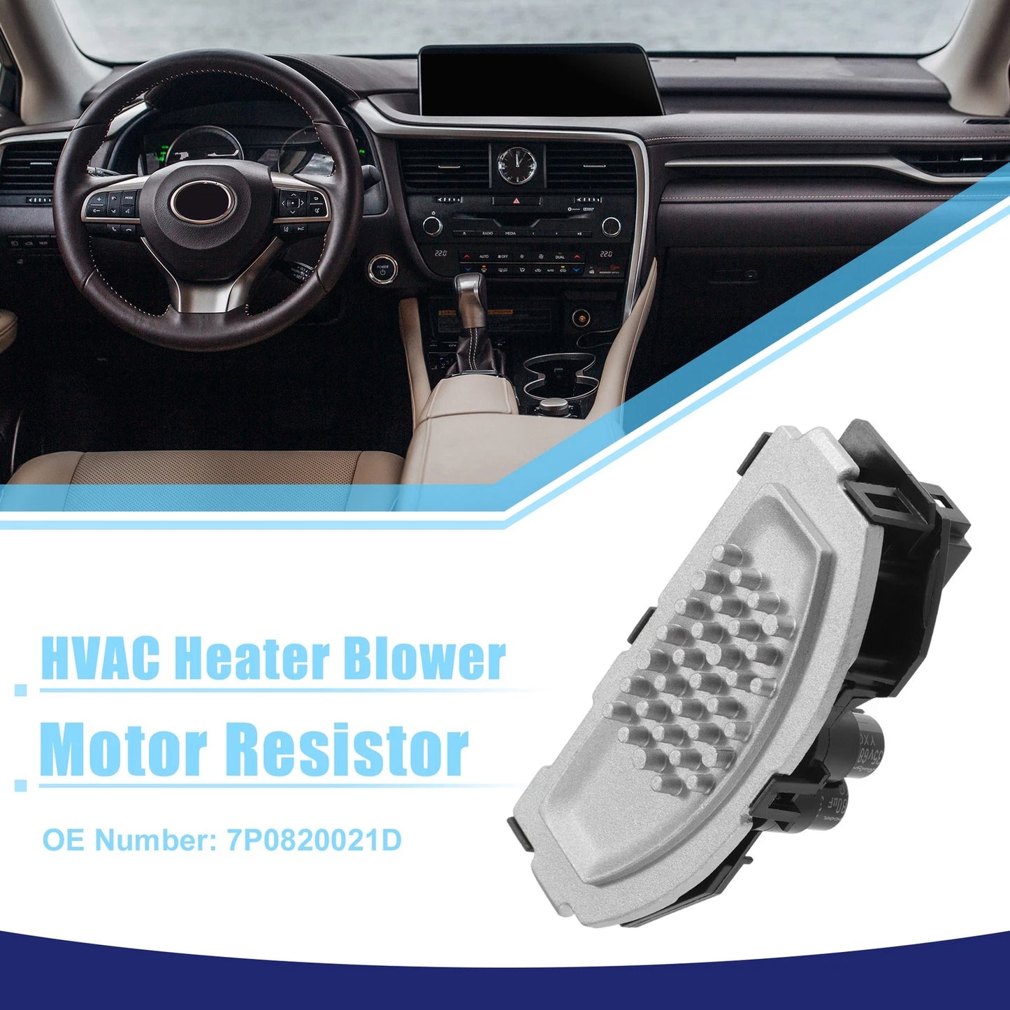 HVAC Heater Blower Motor Resistor for Porsche Cayenne (2011-2018)