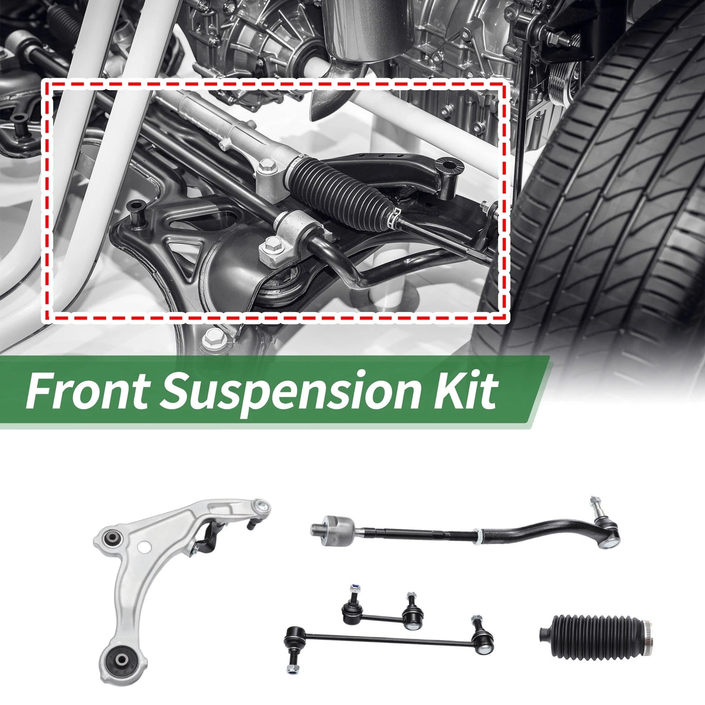 12pcs Front Suspension Control Arm Kit for Nissan Maxima (2000-2003)