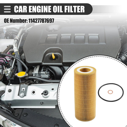 Engine Oil Filter & Gasket Set for BMW E46 318D 320D (2000-2007)