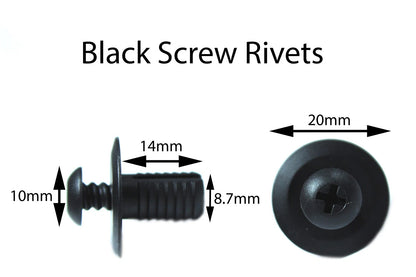 Wheel Arch Liner Bolt Screw Clip 4x for Lotus Exige S3 (2012–2021)