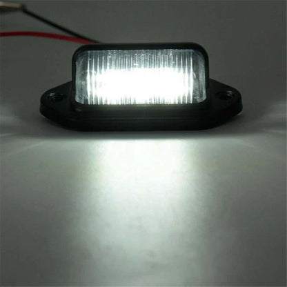 Pair Waterproof 6LED 12V License Plate Light for Boat/Truck/Trailer