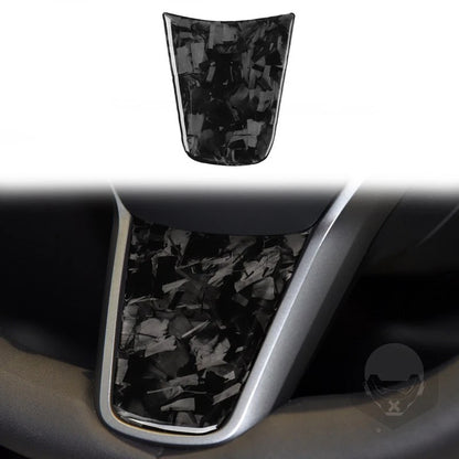 Forged Carbon Fiber Steering Wheel Lower Trim for Tesla Model 3/Y