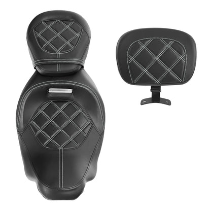 Driver & Passenger Seats & Rider Backrest for Harley CVO Street Glide (2009-2023)
