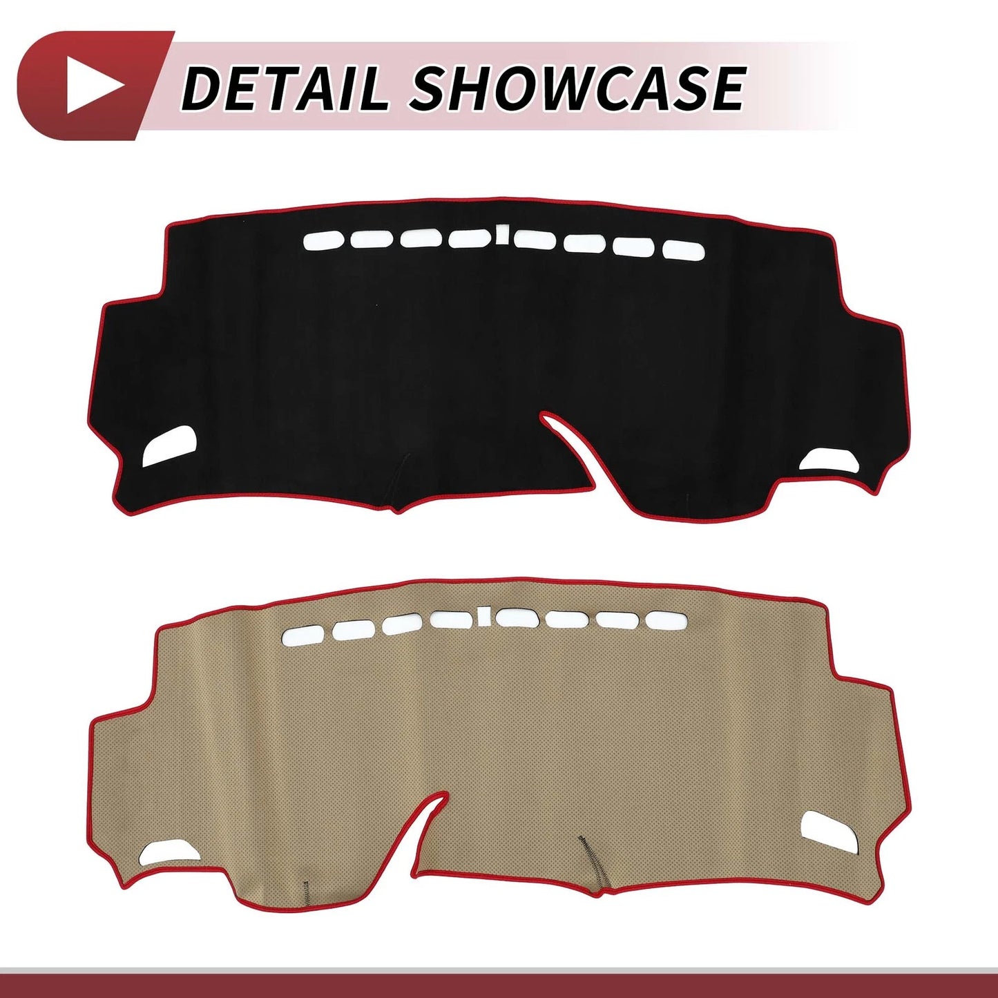 Dashboard Cover Mat for HONDA Shuttle (2015-2024) Sun Protector Pad Black Red
