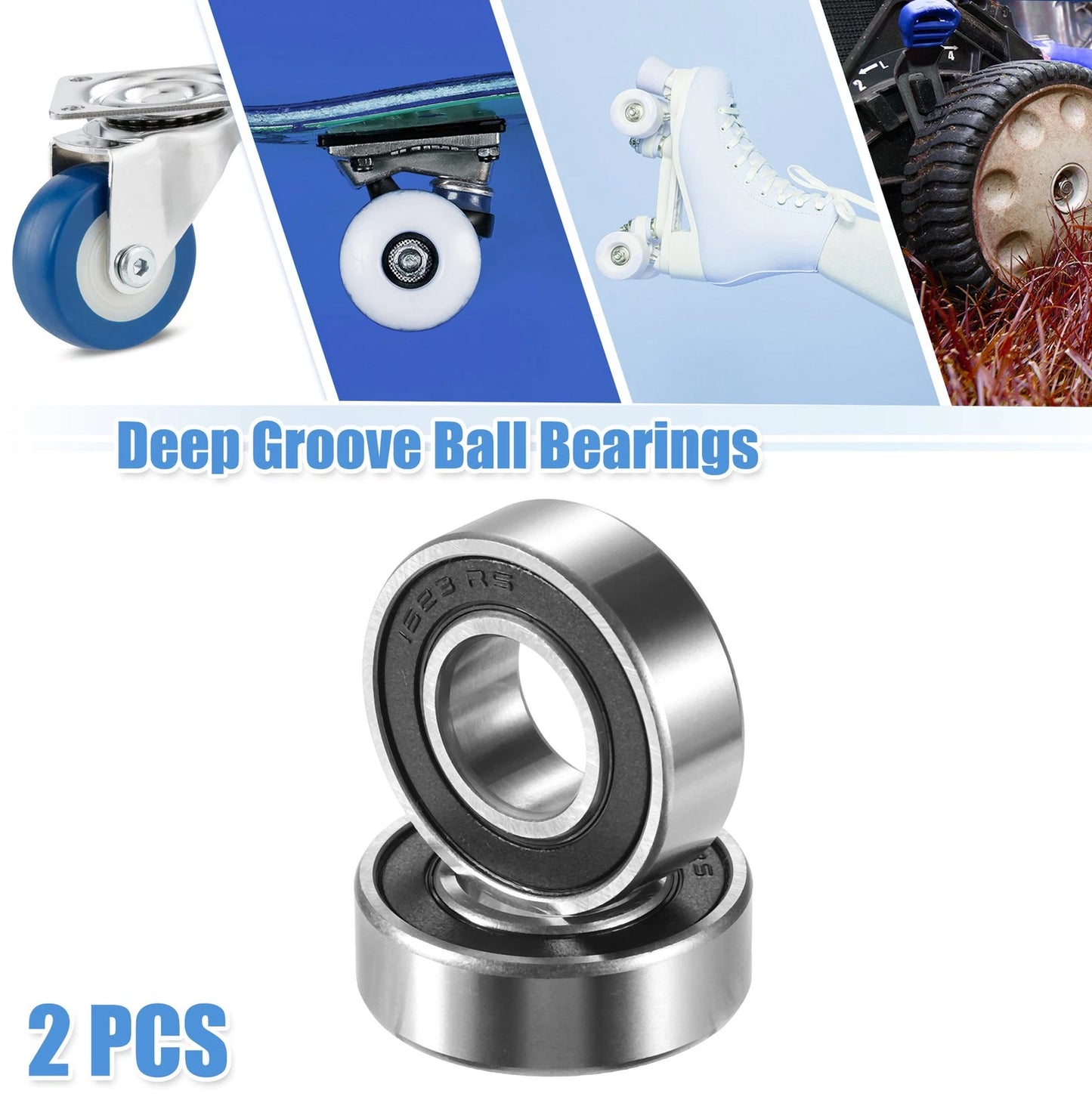 2 x Deep Groove Ball Bearings for Make Model