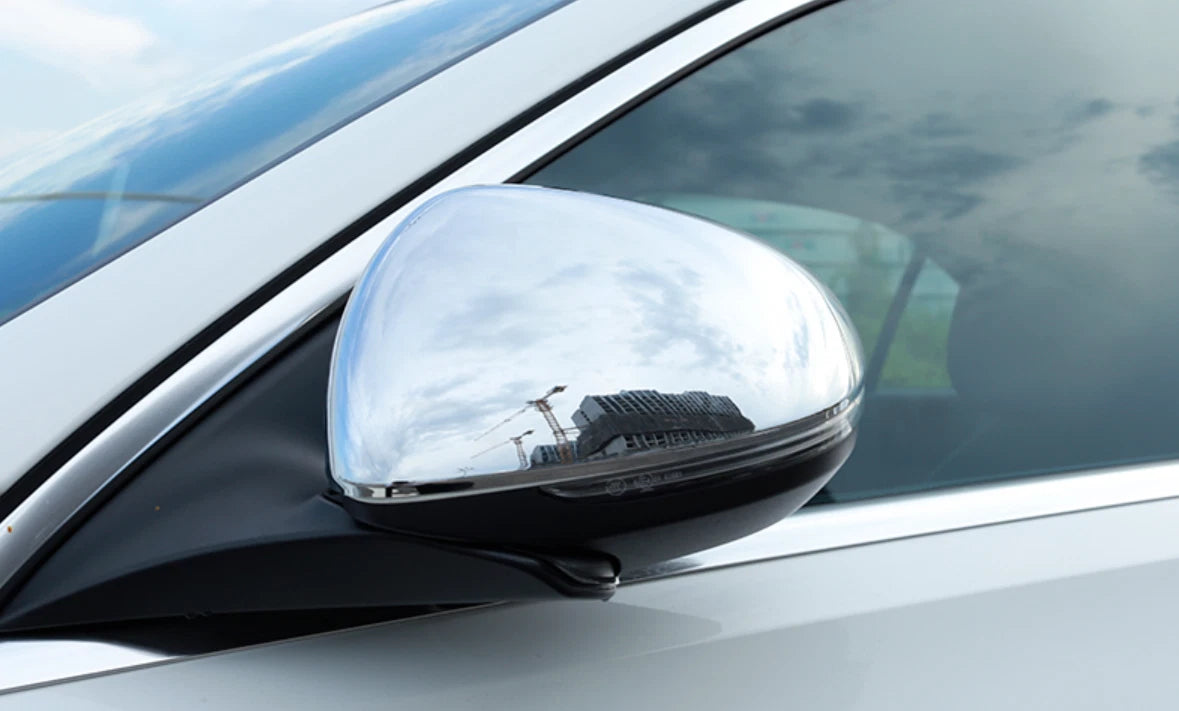 Chrome Rearview Mirror Cover Trim for Mercedes Benz C Class Sedan (2022-2023)