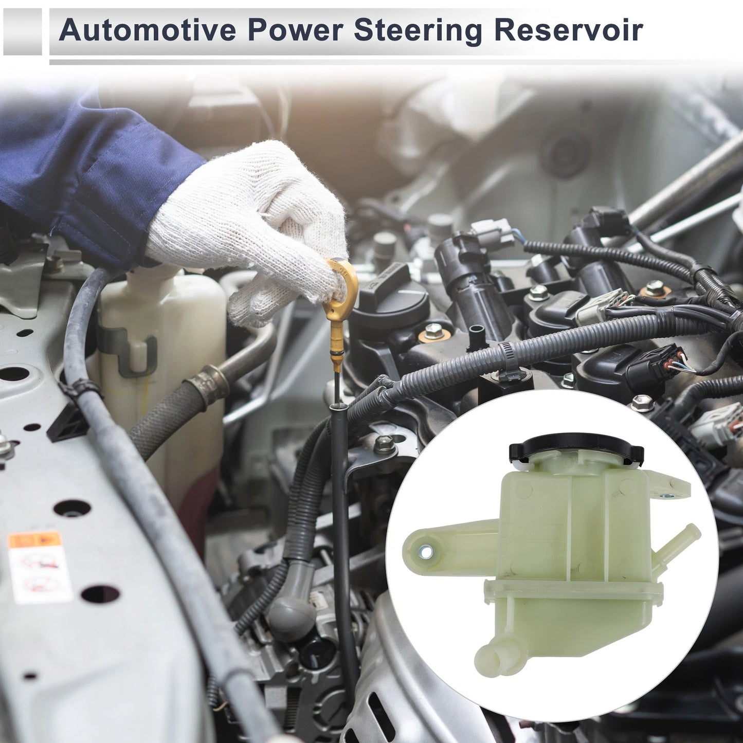 Power Steering Reservoir for Subaru Legacy (2010-2014) 1 Pc Beige