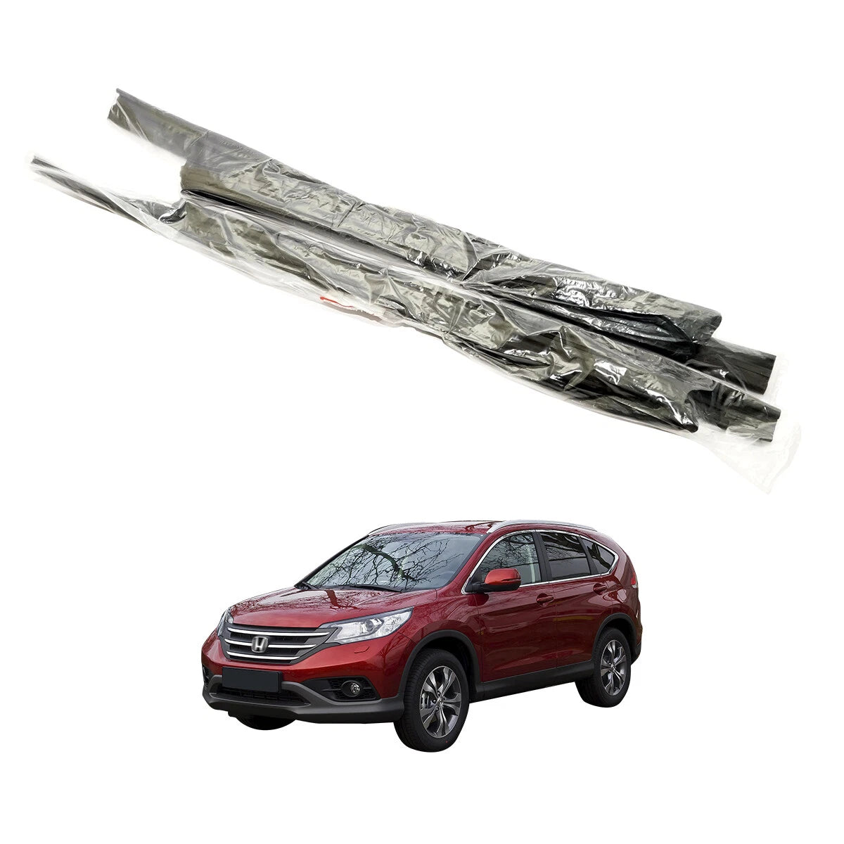 Rear Door Window Glass Run Channels for Honda CR-V 2012-2016