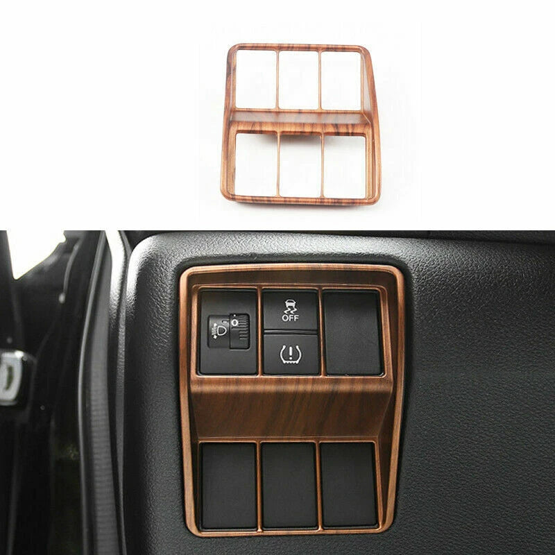 12X Peach Wood Grain Car Interior Cover Trim for Honda CR-V (2017–2022)