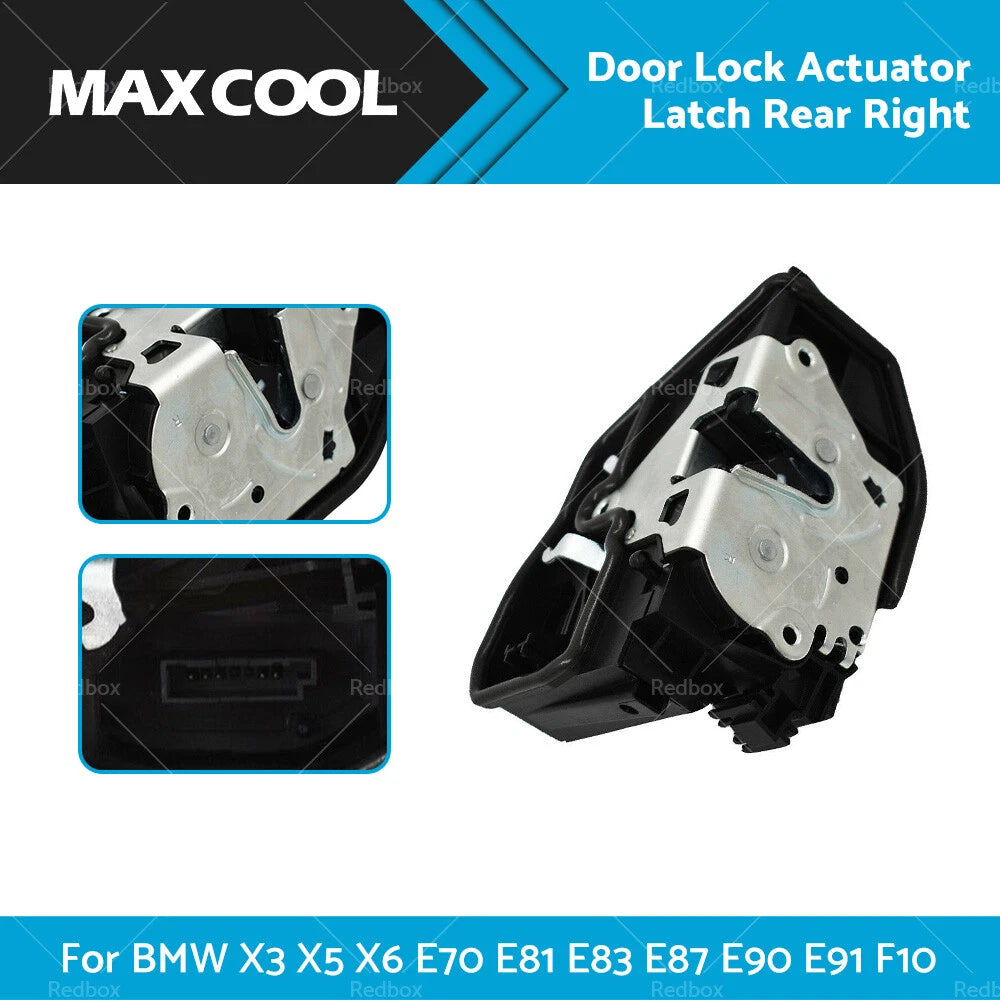 Rear Right Door Lock Actuator for BMW X3 X5 X6 E70 E81 E83 E87 E90 E91 F10 (2003-2017)