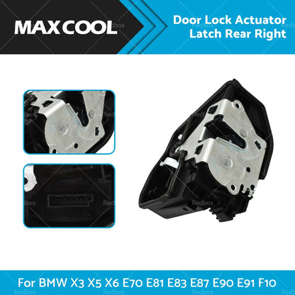 Rear Right Door Lock Actuator for BMW X3 X5 X6 E70 E81 E83 E87 E90 E91 F10 (2003-2017)