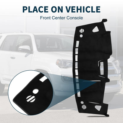 Dashboard Cover Mat for Suzuki Solio MA15S (2001-2008) Black 1 Set