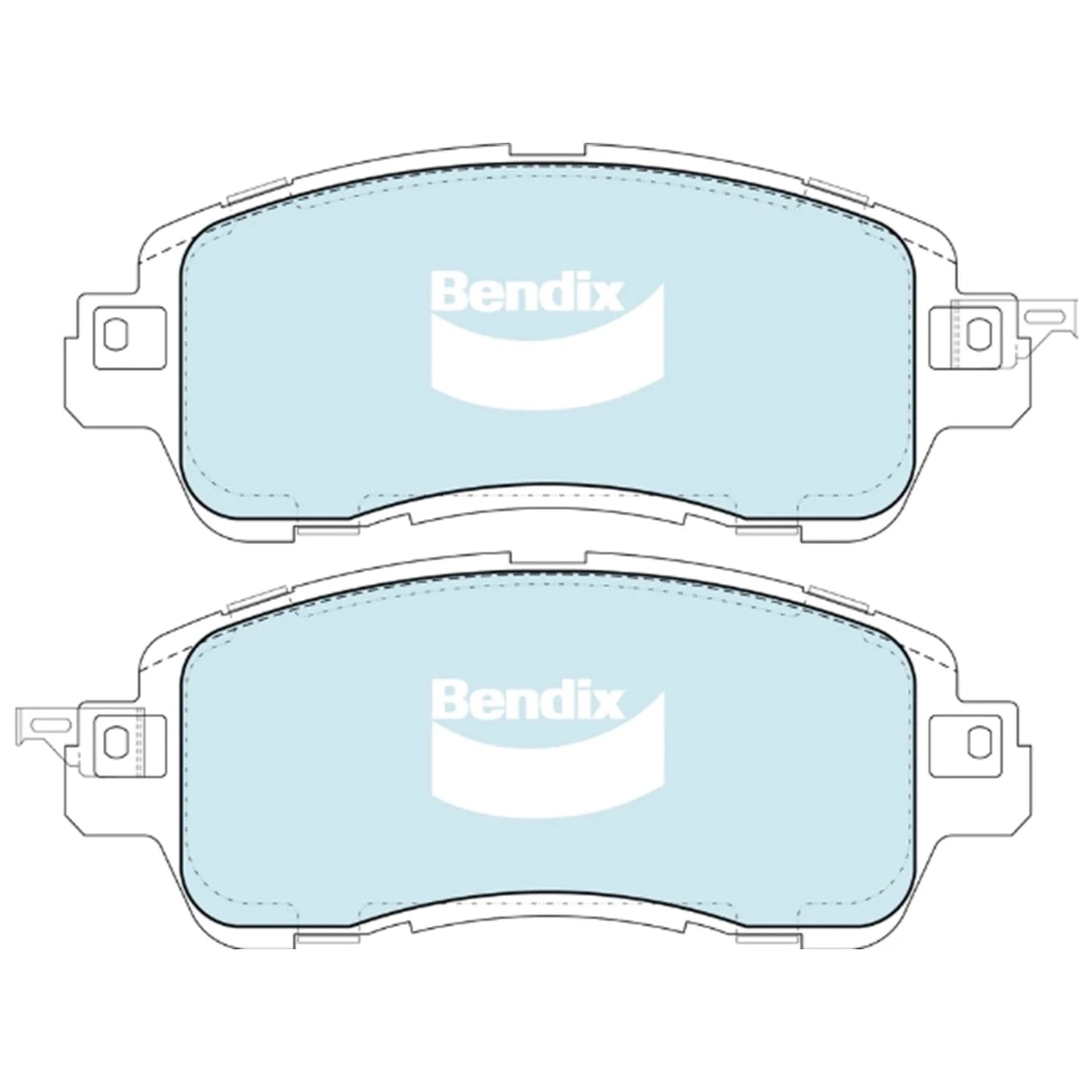 Front Disc Brake Pad Set 1.5L for Mazda 2 DJ DL (2014-2025)