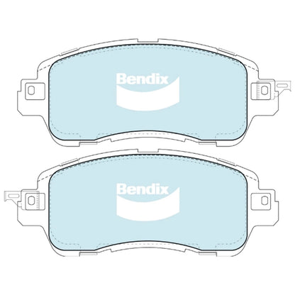 Front Disc Brake Pad Set 1.5L for Mazda 2 DJ DL (2014-2025)