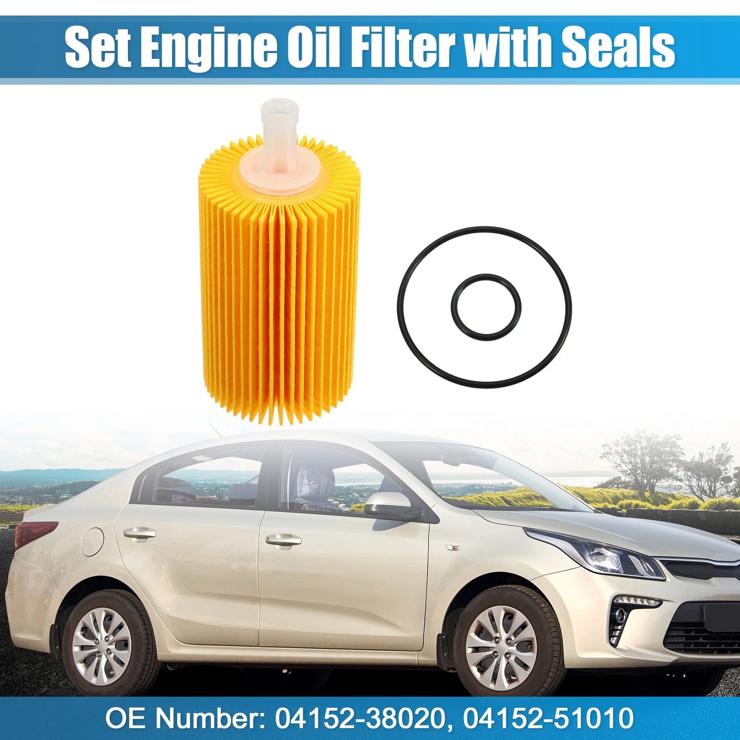 Engine Oil Filter Set for Toyota Sequoia (2001-2023)