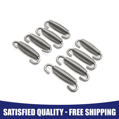 8 x 60mm Stainless Steel Motorcycle Exhaust Pipe Springs Hooks Universal for Make Model
