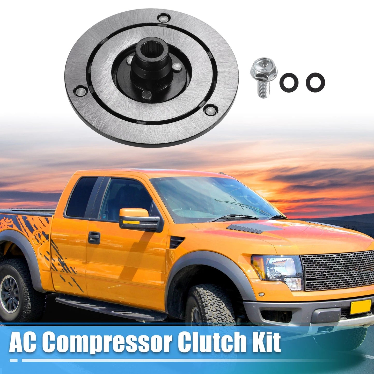 AC Compressor Clutch Kit for Ford Transit 150 2015-2019 3.5L Turbo