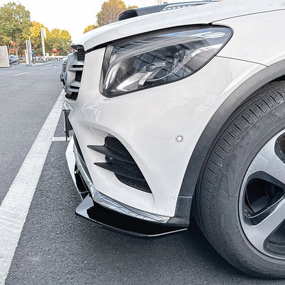 Gloss Black Front Splitter Lip for Mercedes Benz X253 C253 (2016-2019)