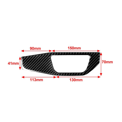 Carbon Fiber Headlight Switch Panel Cover Trim for Audi A4 A5 (2016-2023)