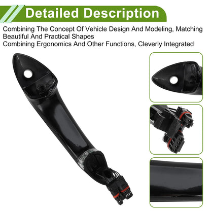 Exterior Door Handle for BMW F07 (2010-2017) Silver Black Left