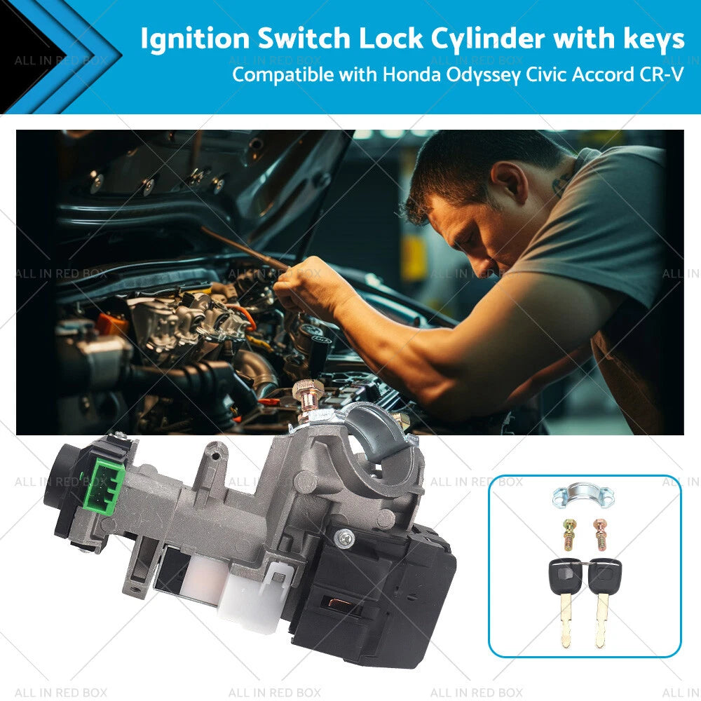 Ignition Switch Lock Cylinder w/ Key ID48 for Honda Civic Accord CRV