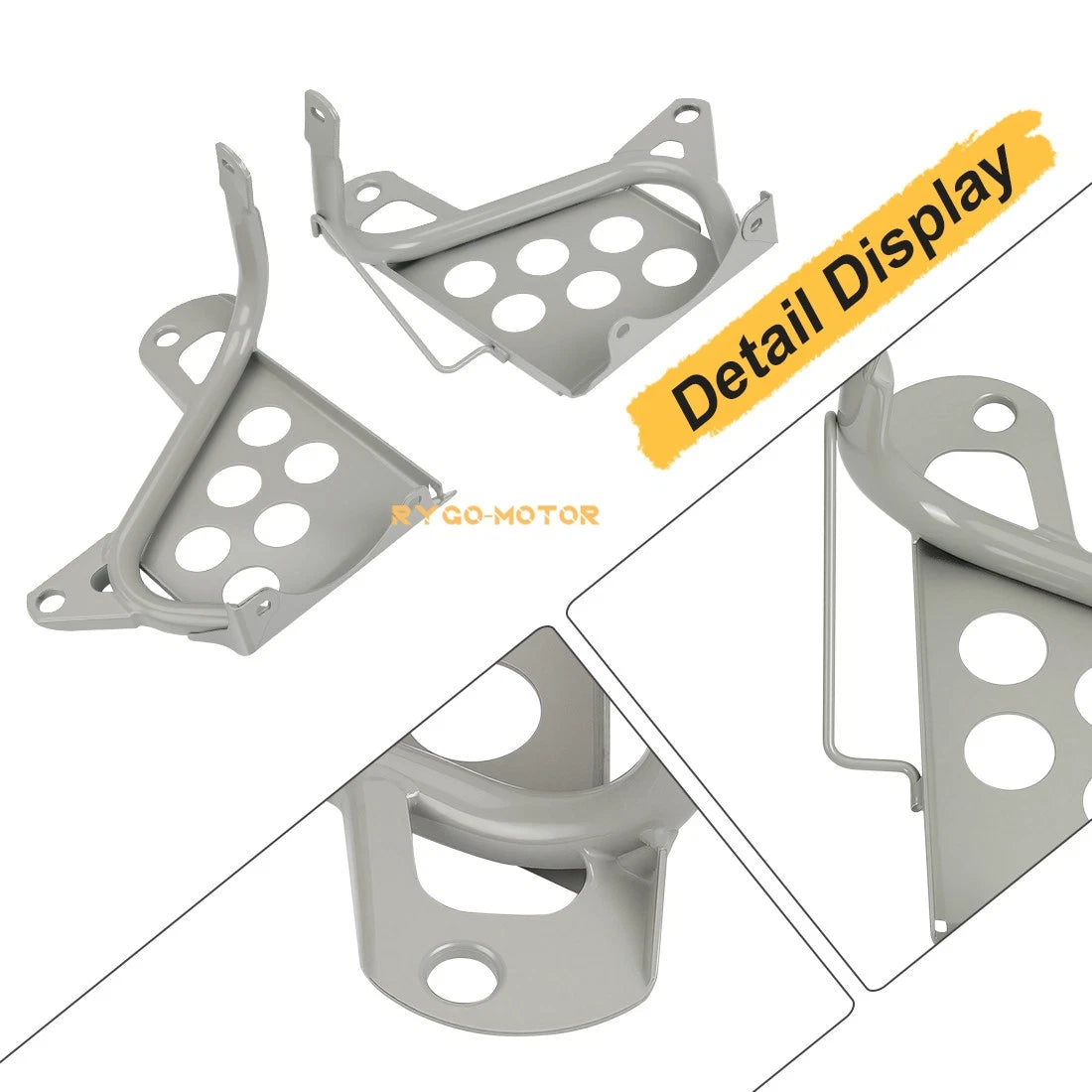 2x Heel Guards Footrest Left/Right for Yamaha Blaster 200 YFS200 (1990–2006)