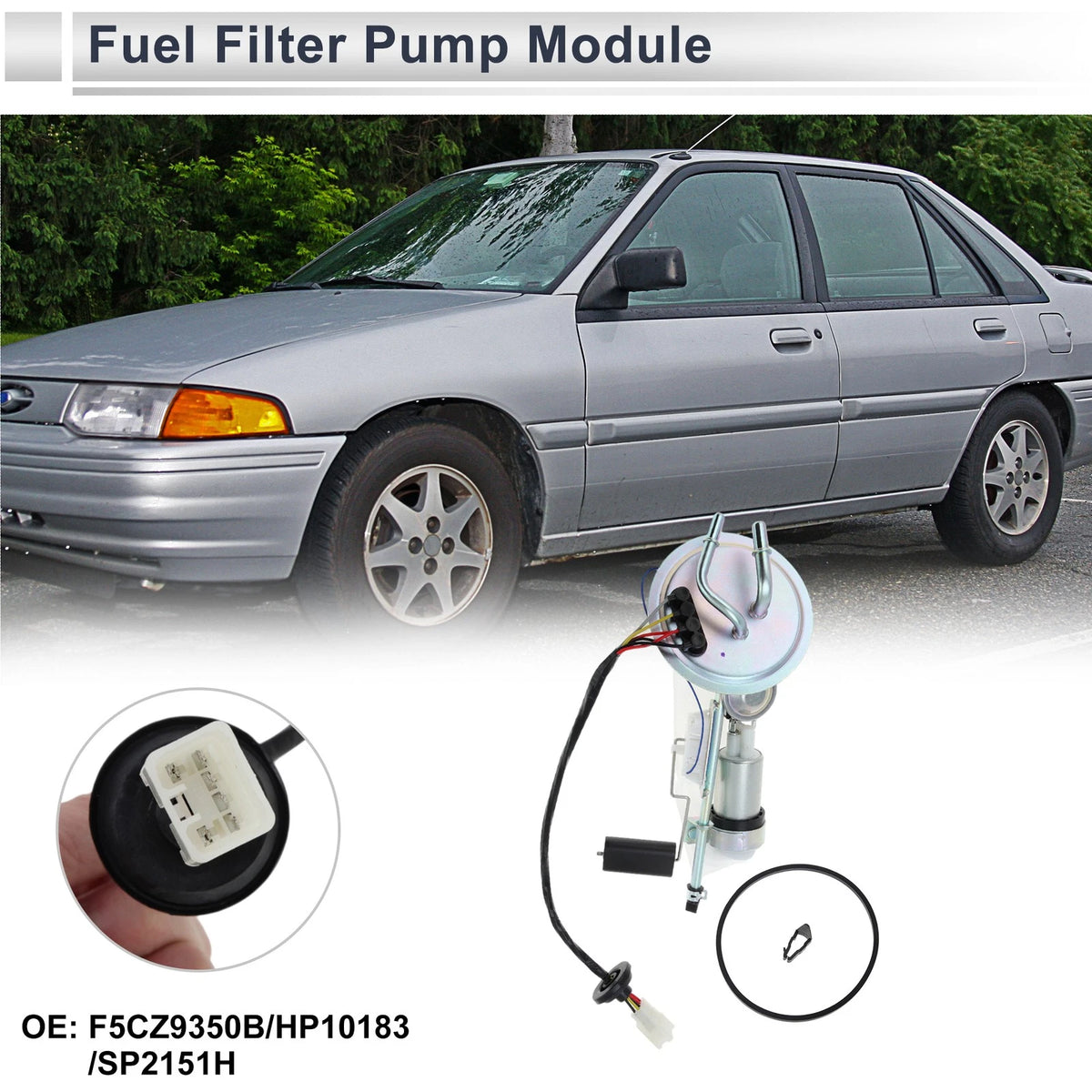 Fuel Pump Assembly for Ford Escort, Mercury Tracer L4 1.8L (1994-1996)