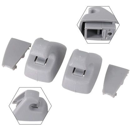 Gray Sun Visor Hook Clips for Chevrolet Cruze, Spark, Buick Verano (2011-2016)