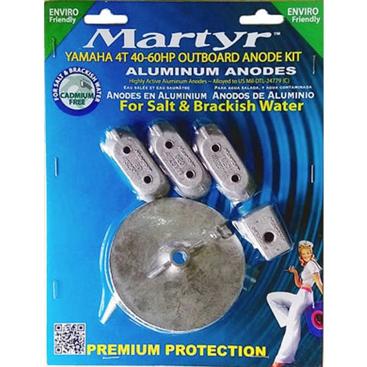 Anode Kit Yamaha 4T 40-60HP Outboard Martyr Aluminium Salt Water