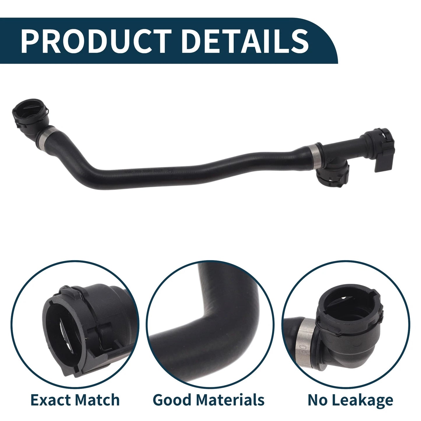 Radiator Hose for BMW 530i 2017-2020 2.0L Gas Coolant Pipe