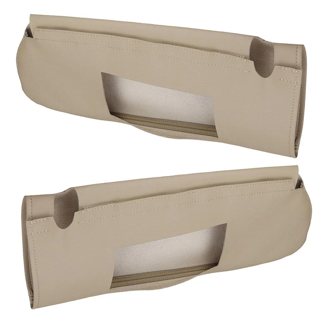 Beige Sun Visor Covers for Chevy Tahoe, Suburban, GMC Yukon (1995-1999)