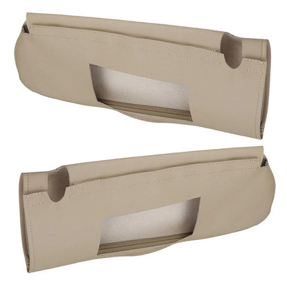 Beige Sun Visor Covers for Chevy Tahoe, Suburban, GMC Yukon (1995-1999)