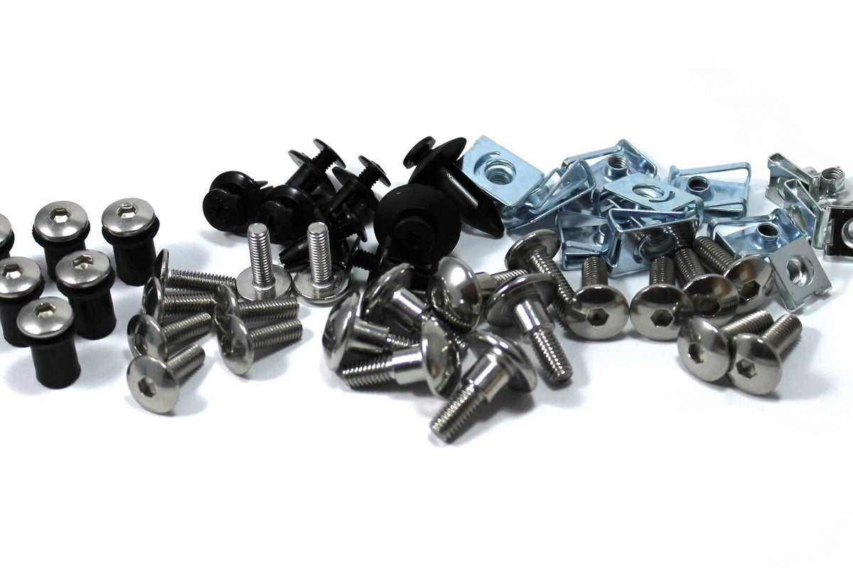 Stainless Steel Fairing Bolts Clips Grommets Kit for Yamaha R1 (2007–2008)