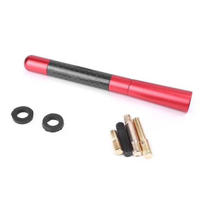 Red Carbon Fiber FM AM Radio Aerial Antenna for Universal Car (No Year)