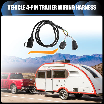 4-Pin Trailer Wiring Harness for Jeep Wrangler JK (2007-2018)