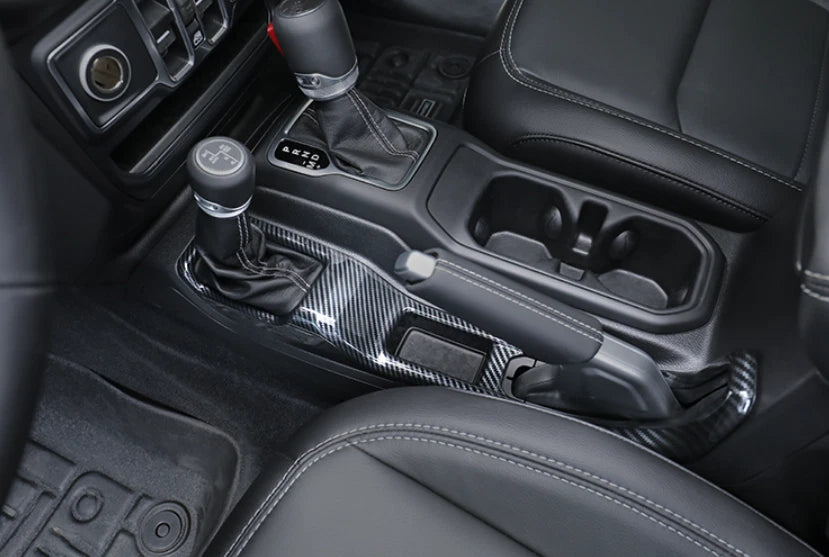 Hand Parking Brake Cover Trim for 2018-2023 Jeep Wrangler JL Carbon Fiber (2018-2023)