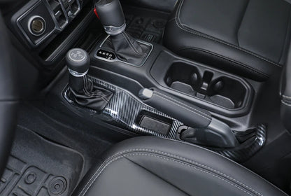 Hand Parking Brake Cover Trim for 2018-2023 Jeep Wrangler JL Carbon Fiber (2018-2023)