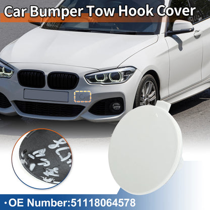 Front Car Bumper Tow Hook Cover for BMW 1 Series F20 Pure White