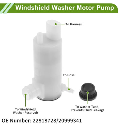Windshield Washer Pump w/Grommet for Cadillac Escalade (2007 - 2010)