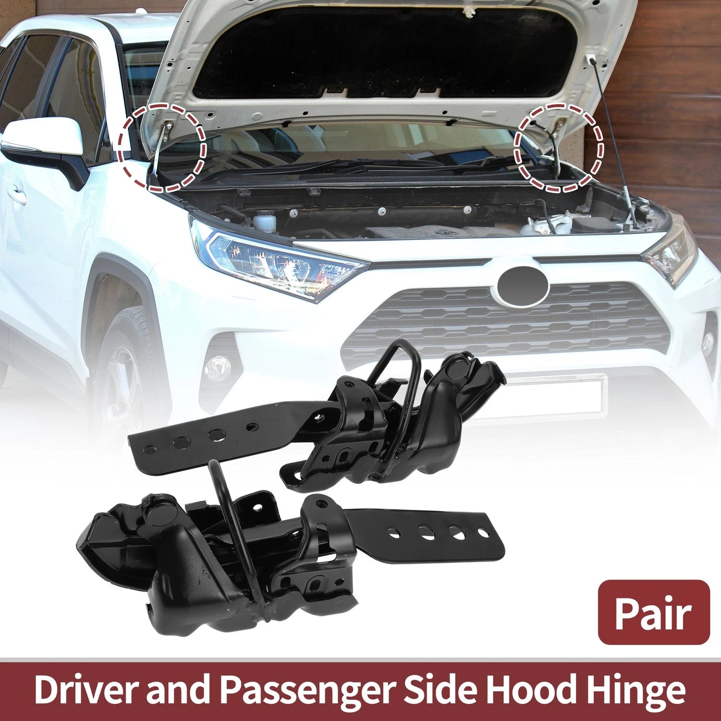 Hood Hinges for Honda Civic 2022-2023 Front Bonnet Bracket 2 x