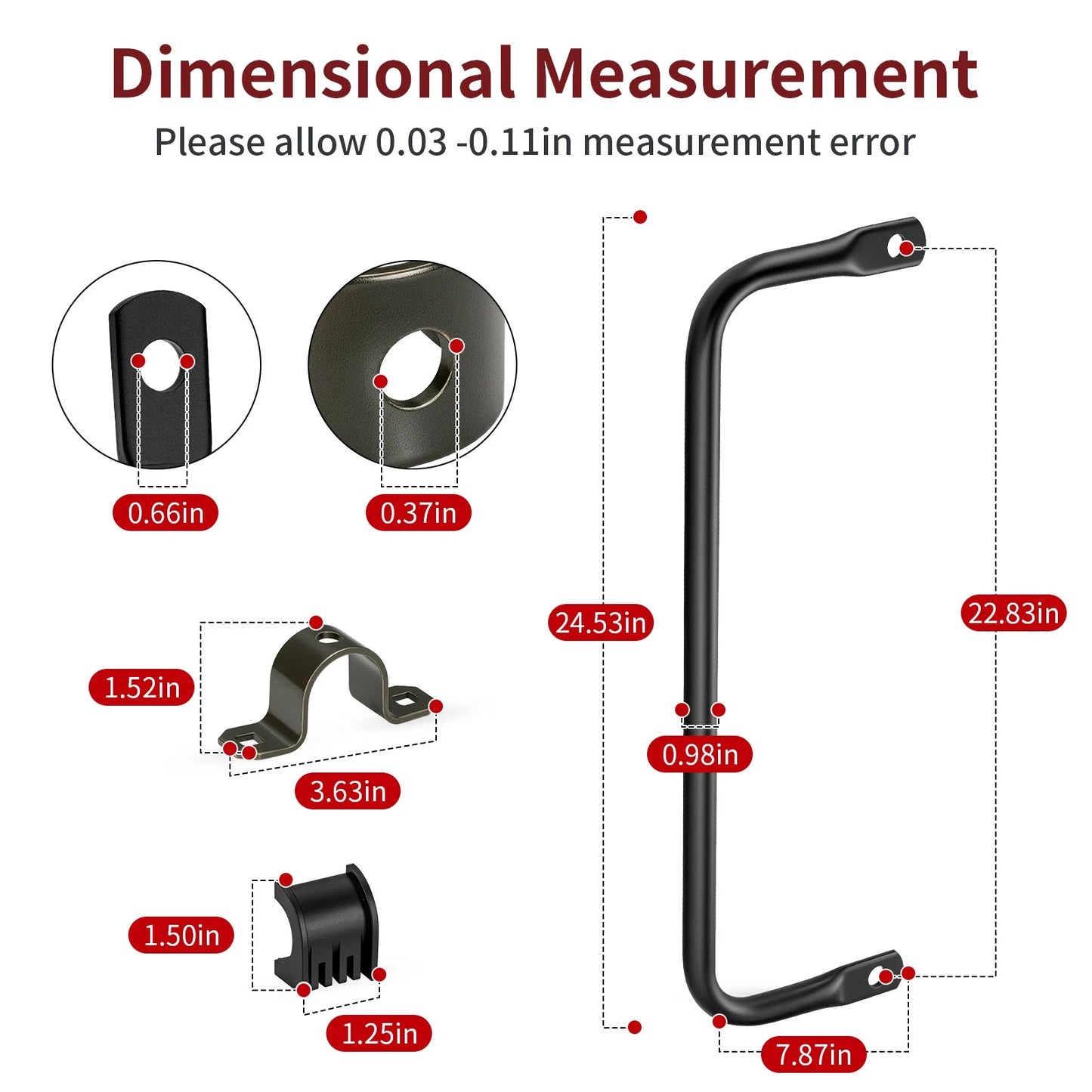 Rear Stabilizer Bar w/ Bushing Bracket for Polaris Sportsman (2011–2012)