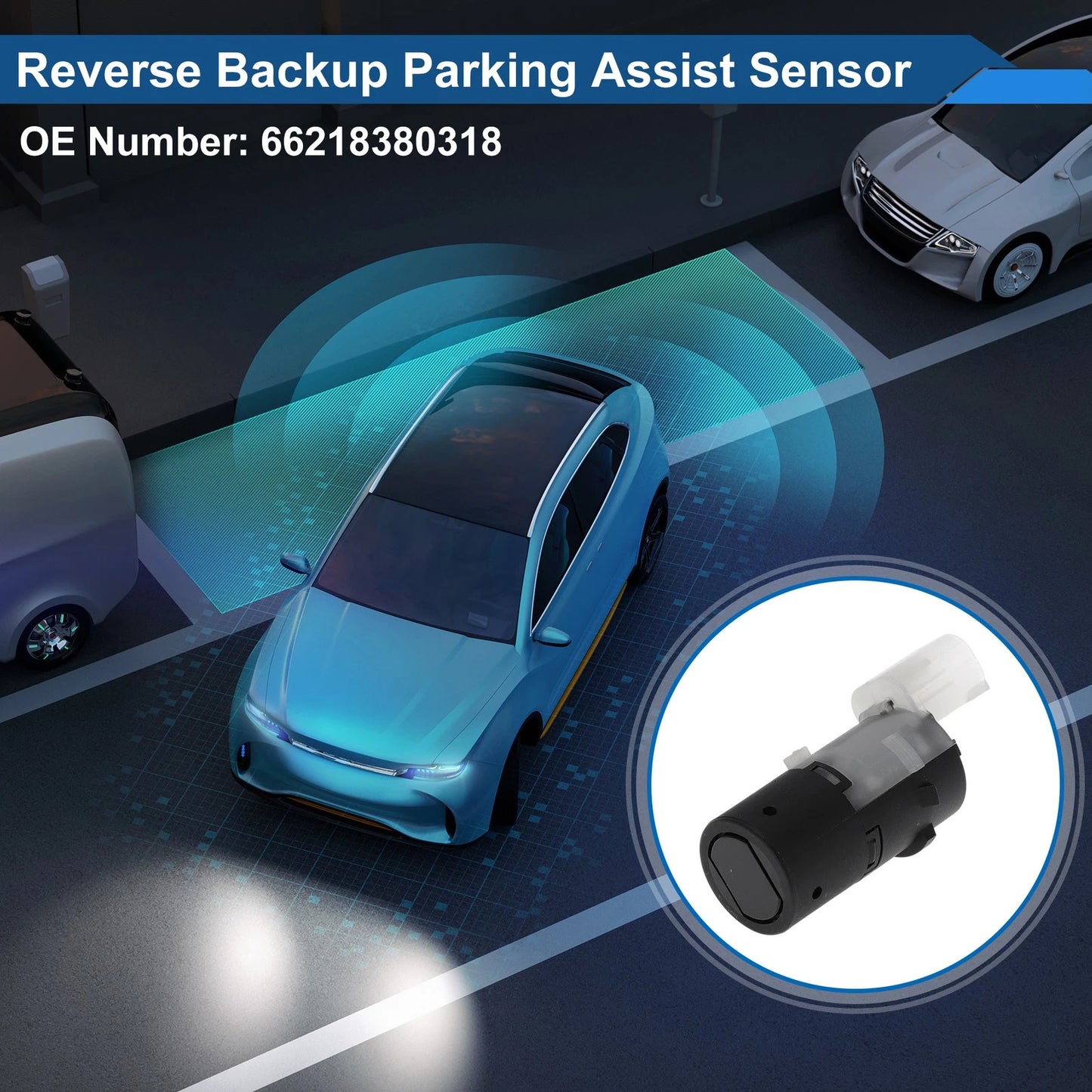 Reverse Backup Parking Sensor for BMW E46 330i Black (2001-2005)