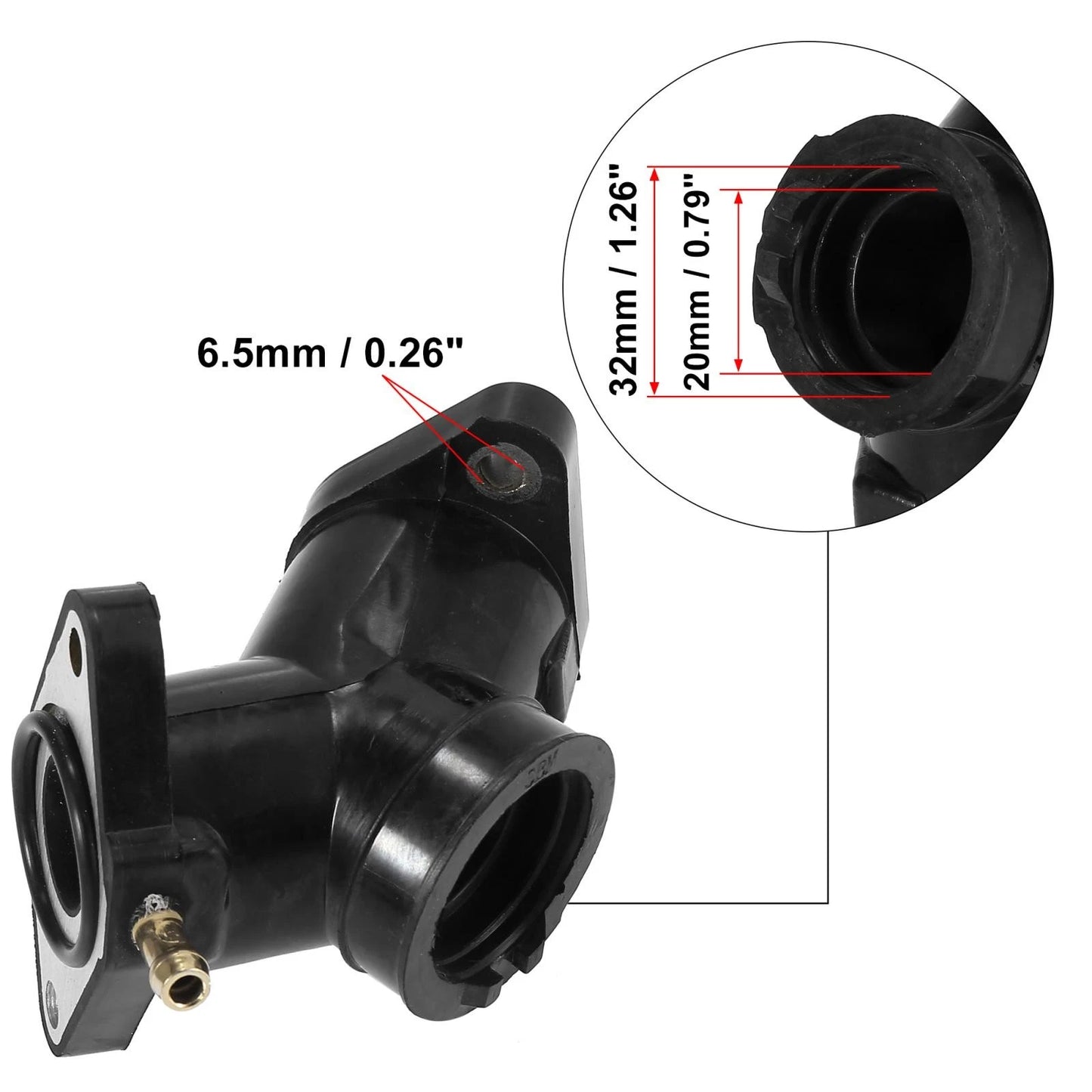 Carburetor Intake Adaptor for Yamaha Virago 250 (1995–2007)