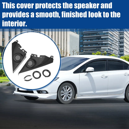 Car Door Tweeter Speaker Panel Cover Trim for Honda Civic (2016-2019)