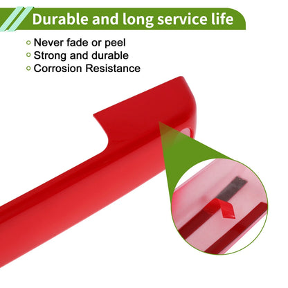 Exterior Door Handle Cover Trim for Ford Bronco (2021-2025) Red ABS 1 Set